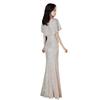 Fishtail Evening Dress Women's 1011 New Slim and Thin Temperament Celebrity Sequins Long Banquet Host Dress Skirt