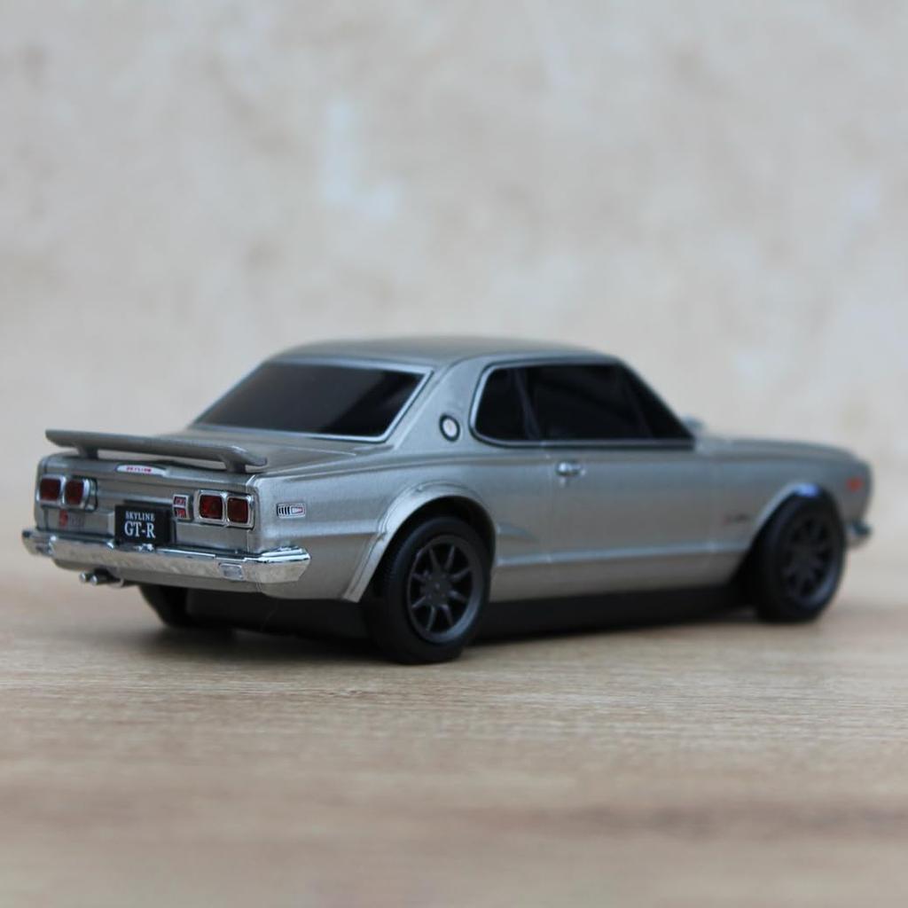 Wireless Bluetooth Mouse for Nissan Skyline 2000 GT-R Gunmetal Silver (also known as Hakosuka)