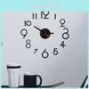 Elegant Diy Number Wall Clock 3d Mirror Sticker For Stylish Home Office Decor