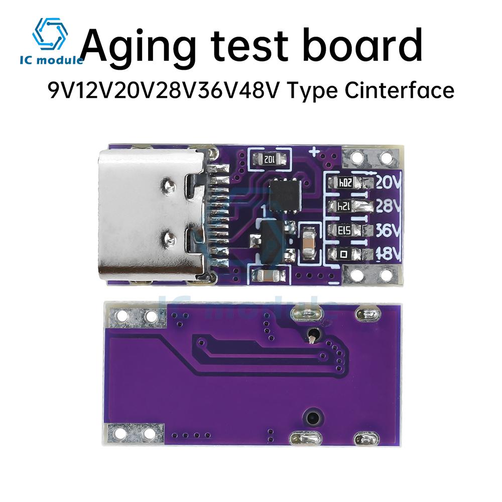 Type C PD3.1 PD3.0 QC3.0 Fast Charging Decoy Trigger 9V 12V 20V 28V 36V 48V DC Adjustable Voltage Power Module
