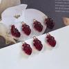 10Pcs Diy Earring Necklace Bracelet Accessories Simulation Red Cardiac Organ Resin Charms Hallowmas Pendant For Jewelry Making