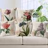 Retro Colorful Flowers Pillows Floral Pillowcase for Home Decorative Decoration Sofa Pillowcase