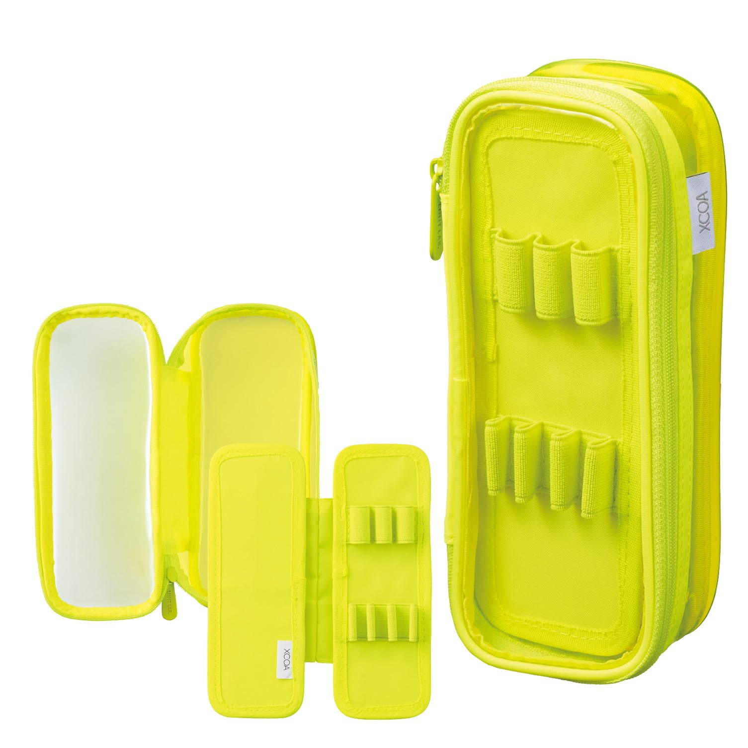 LIHIT LAB XCOA Reversible Clear Pen Light Neon Yellow Case, A3810-5