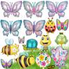 Large Butterfly Balloon Mini Bee Aluminum Film Balloon Bee Decoration Spring Theme Insect Styling Balloon