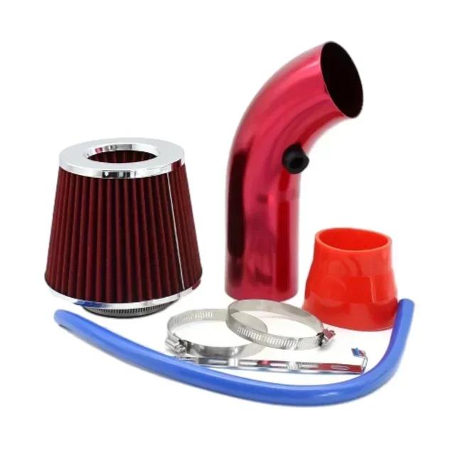 NEW 76mm Car Refitted Winter Mushroom Head Air Filter Intake Pipe Filter High Flow High Cold Air Filter Aluminum Pipe Kit