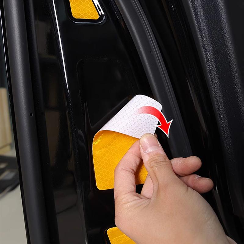 For Toyota Alphard 40 Series 2024 2025 modified car door warning stickers reflective car interior decoration accessories