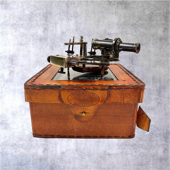 Brass Nautical Sextant for Navigation Marine Instruments, Maritime Decor, Collector's Gift for Sailor  Ocean Lovers