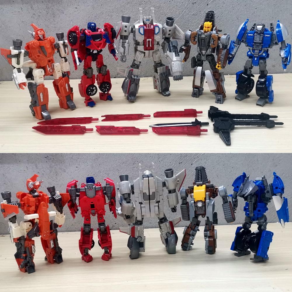 IN STOCK Transformation Toys Computron 5IN1 Combination W8617 Warbotron Scatters Action Figure Deformation Robot Anime Model