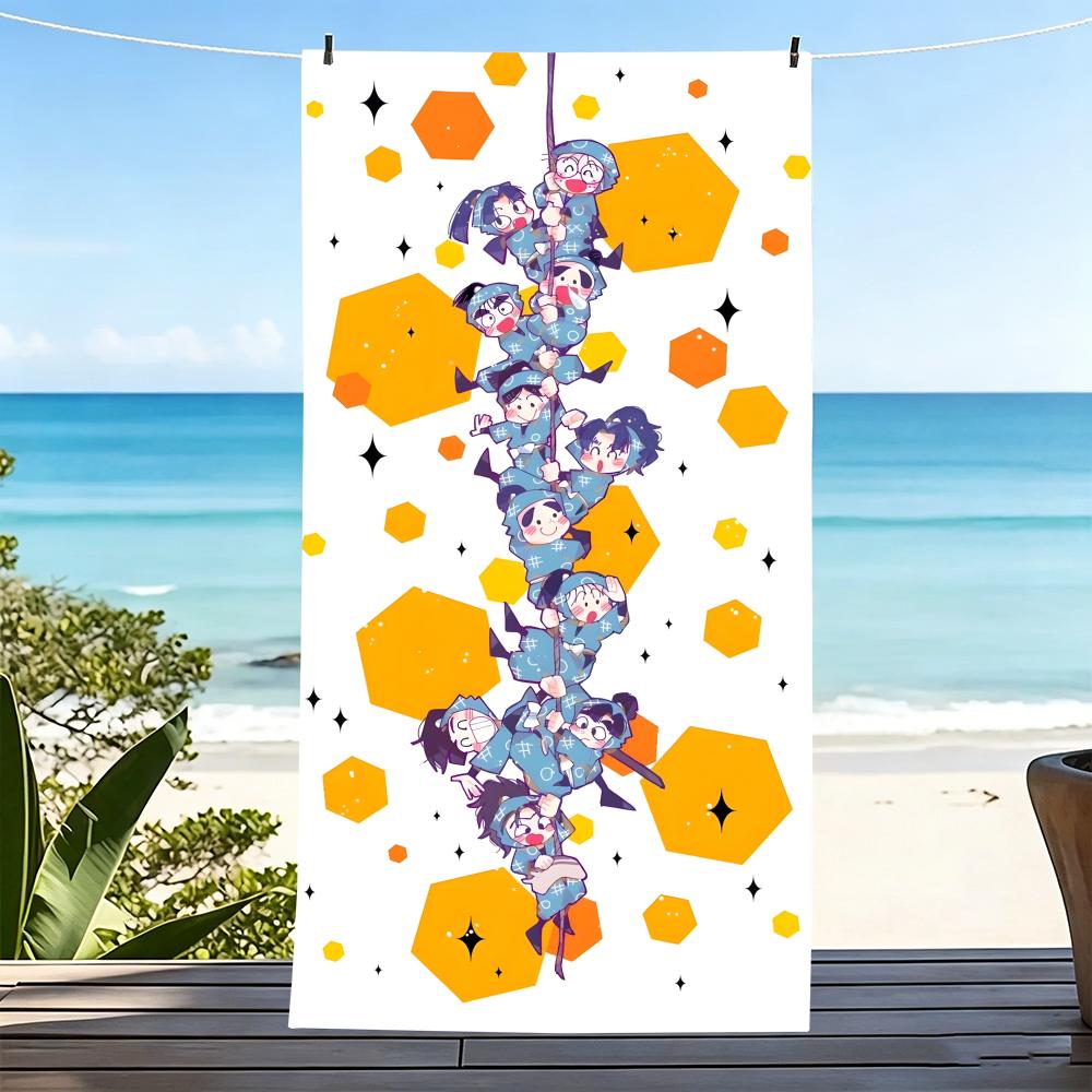 N-Nintamarantaro-S Towel Microfiber Beach Towel, Quick-Dry, Sand-Free, Ultra-Fine Fiber, Super Soft.