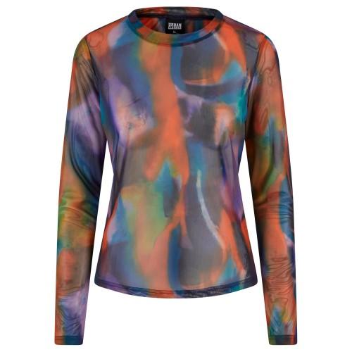 Urban Classics Womens/Ladies Reflection Mesh Long-Sleeved Top