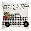 New Christmas Throw Pillow, Polyester Linen, Festive Dress Cushion, Bedroom Living Room Square Pillow, Cushion Pillow Case