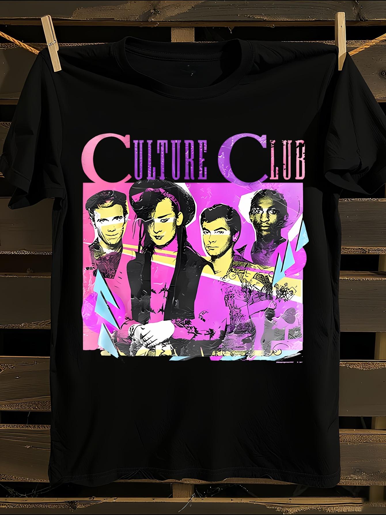 Culture Club Logo and Print T-shirt M