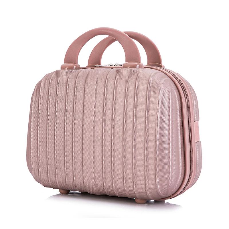 Sac Boîte Cosmétique Portable Grande Capacité Imperméable 14 Pouces Sac de Rangement Cosmétique Anti-Humidité Trousse de Toilette Valise pour la Maison le Voyage