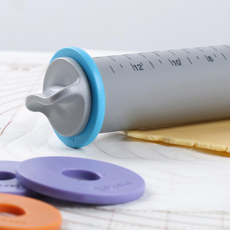 Silikon Verstellbare Dicke Nudelholz Kochwerkzeuge Backutensilien Kuchenteigroller Backen Gebäck Küchenwerkzeuge