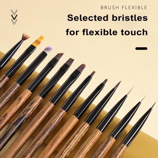 Sandalwood Nail Art Pen Vytvářejte úžasné květinové vzory Ekologické lehké tělové UV manikúrové pero