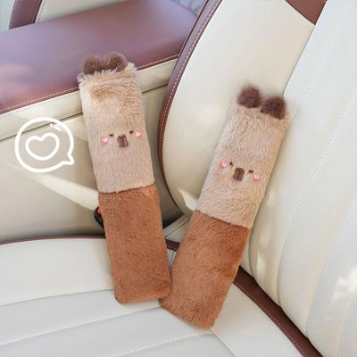 Car Capybara Plush Accessories Car Backseat Hanging Plush Holder Cover Auto Toys Interior Decoration
