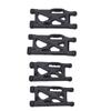 4pcs RC Suspension Arm Front Rear Black Plastic for WLtoys 144001 144002 124019 124018 124017 144010