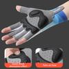 Summer Half Finger Gloves Outdoor Sport Fishing Cycling Anti Slip Breathable Sun Protective Shock Absorbing Lightweight