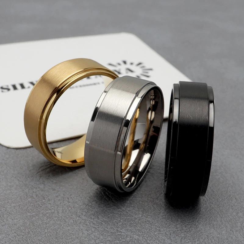 

Matte Brushed Wedding Rings for Men, 6/8mm Wide - Hot-Selling Styles Size 11
