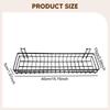Hanging Wire Basket, Multipurpose with Hooks Home Storage Organizer, Iron Wire Storage Basket for Dorm, Kitchen, Garage, RV