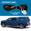 6 pin Leer Truck Cap Wiring Harness with Fuse Box Tag for Leer Camper Shell Truck Topper Wiring, Power for 3rd Brake Light/Dome Light/Lock and