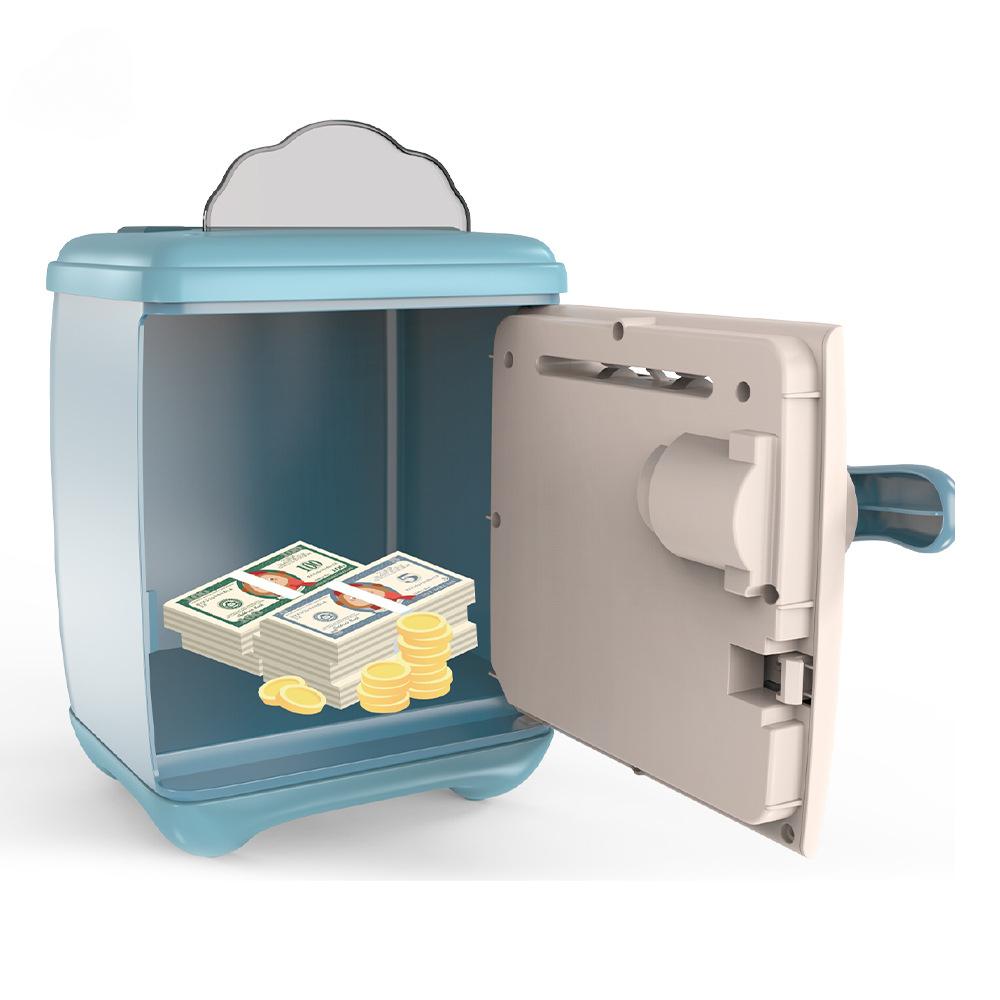 Children's ATM piggy bank plastic ornaments password fingerprint voice recognition money storage cabinet toys