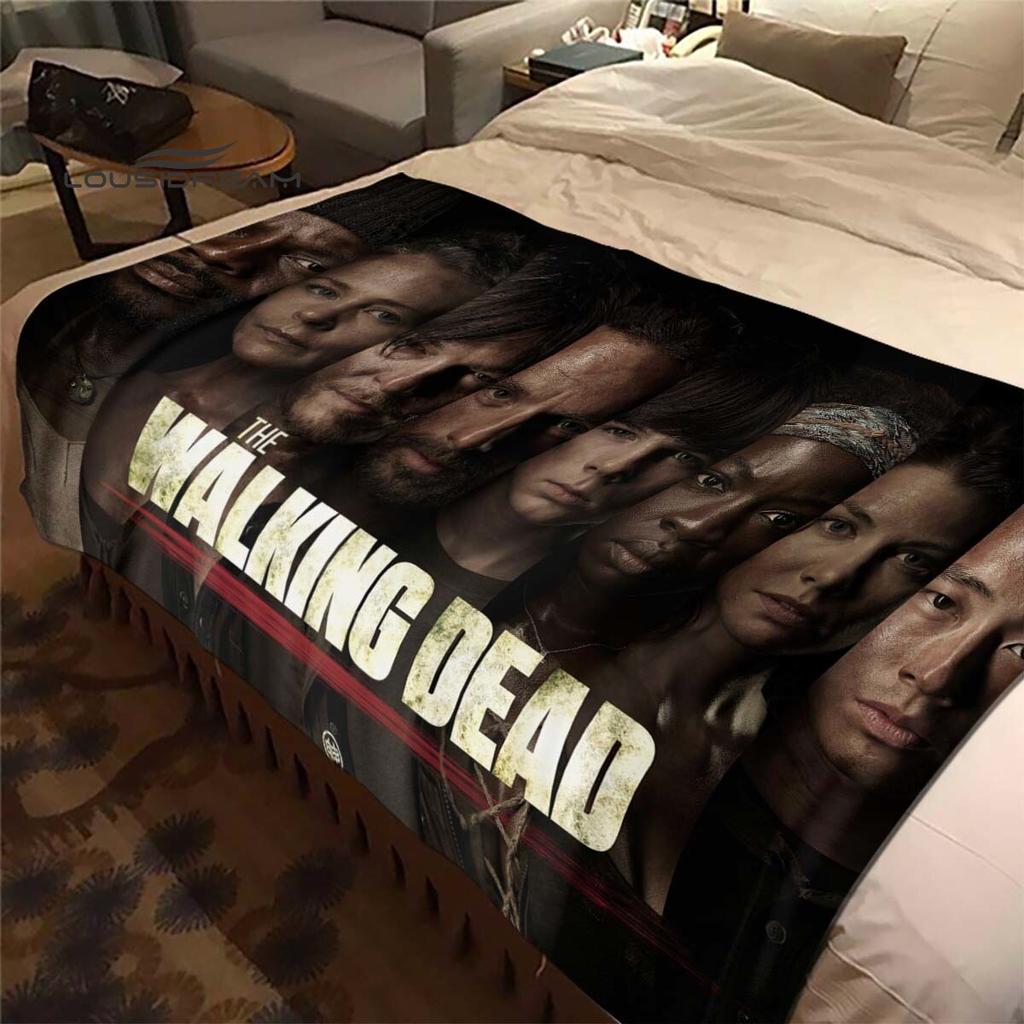 Daryl Dixon The Walking Dead Throws Blanket Horror TV Series Sofa Blanket for Adults and Children Bedroom Living Room Decoratio