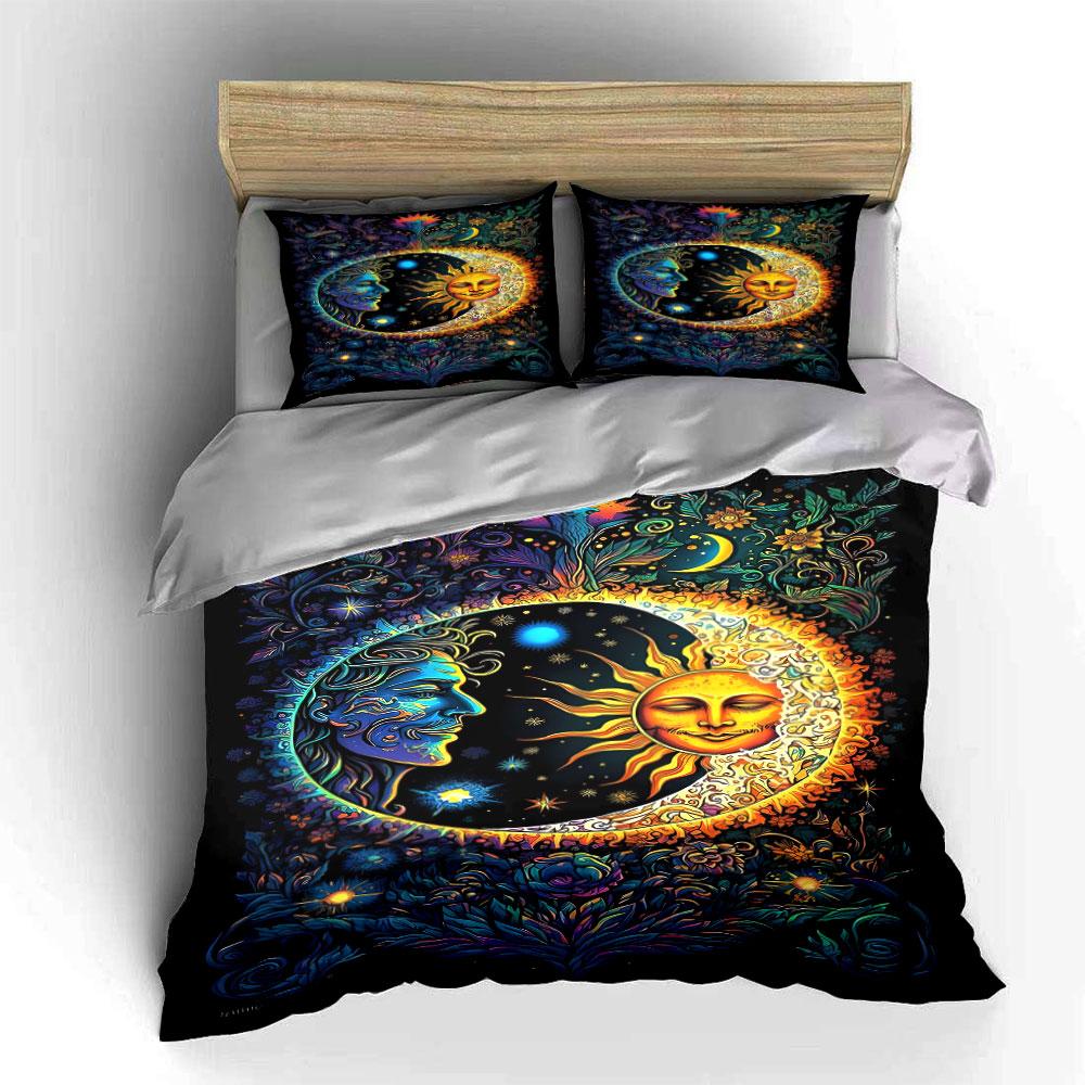 Sun, Moon, and Stars. Bedding Sets Duvet Cover Sets Duvet Covers Pillowcases(1 * Duvet Cover 2 * Pillowcases Without Duvet Insert)