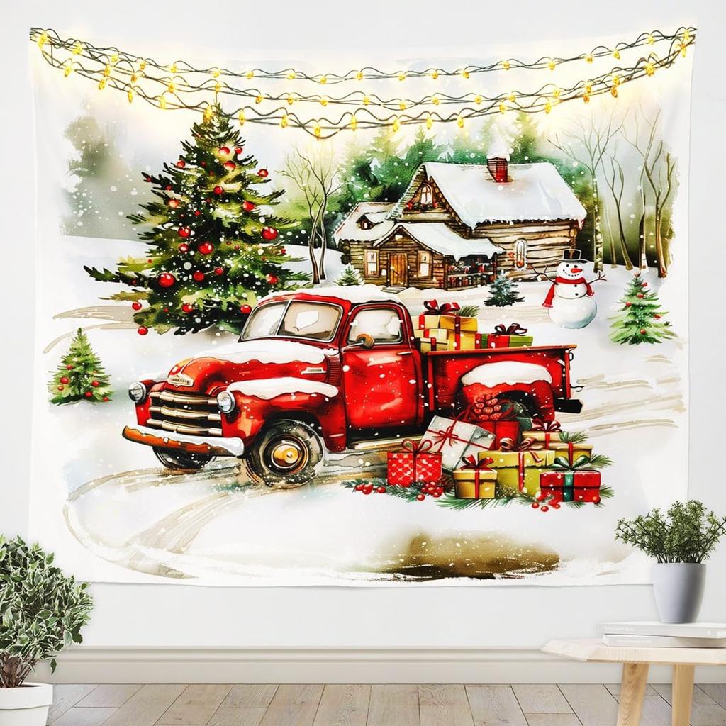 Christmas Tree Winter Morning Wall Hanging Tapestry Christmas Wall Hanging Tree Wall Hanging Gorgeous Christmas Tree Fireplace Gifts