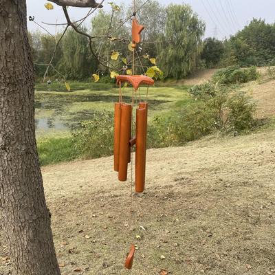Bambus-Windspiele Gartengeschenk Einfaches Dekoratives Musik-Windspiel Windglocke für Heimdekoration Terrasse Innenhof Garten