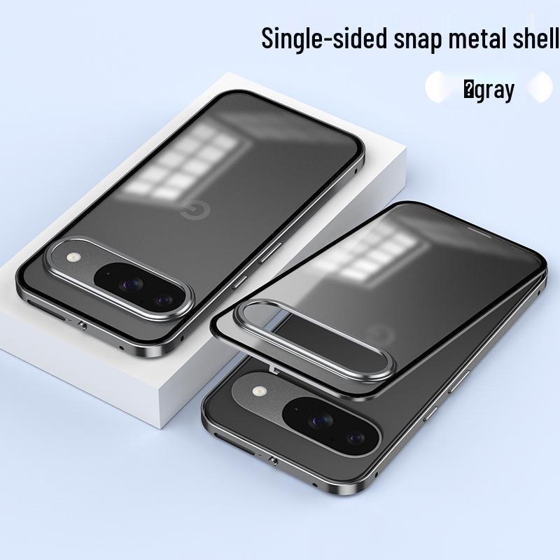 Google Pixel 10 Pro XL Metal Frame Magnetic Snap Phone Case
