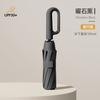 Fully automatic UV vinyl parasol, one-click open and close three-fold umbrella, UV-proof portable advertising umbrella