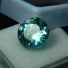 8.85 Ct Natural Montana Sapphire Round Cut CERTIFIED Loose Gemstone Bluish Green A-2830