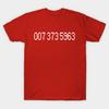 Unisex Fashion TShirt 007 373 5963 Print TShirt Plus Size S-5XL T-Shirt 100%Cotton Tops O Neck Short Sleeve Tees