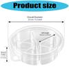 Round Candle Melt Trays Wax Melt Clamshell, Clear PET Plastic Package of 50 Forms with a Built-In 6-Cavity Format for Shaping Individual Candle Melts