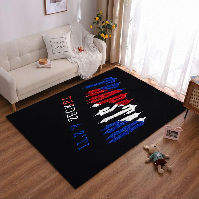 Trapstar Its a Secret Reverse Blue Red White Carpet, Reverse Secret Lettering Design, Cozy Trapstar Home Floor Decor, All Seasons Gift