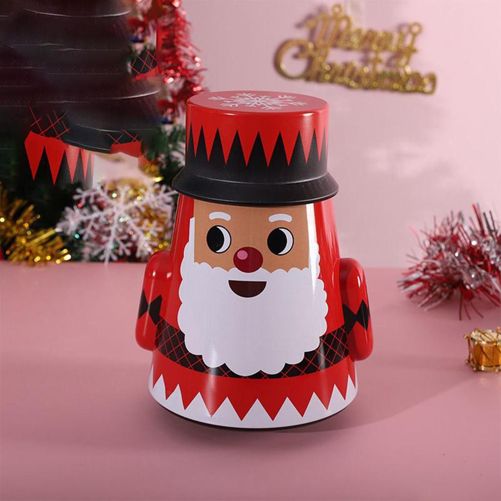 Christmas Candy Jar Airtight Santa Snowman Christmas Decorations Snack Candy Jars For Stocking Stuffers Party Favors Greeting