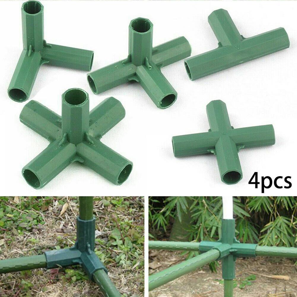 Plastikowe złącze do konstrukcji Zielony adapter do połączeń na zewnątrz / ogród szklarniowy do słupów