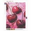 Cherry Full Round Drill Diamond Painting Kit DIY Sparkle Art Canvas for Adults Relaxing Craft and Home Decoration Gift Idea Set