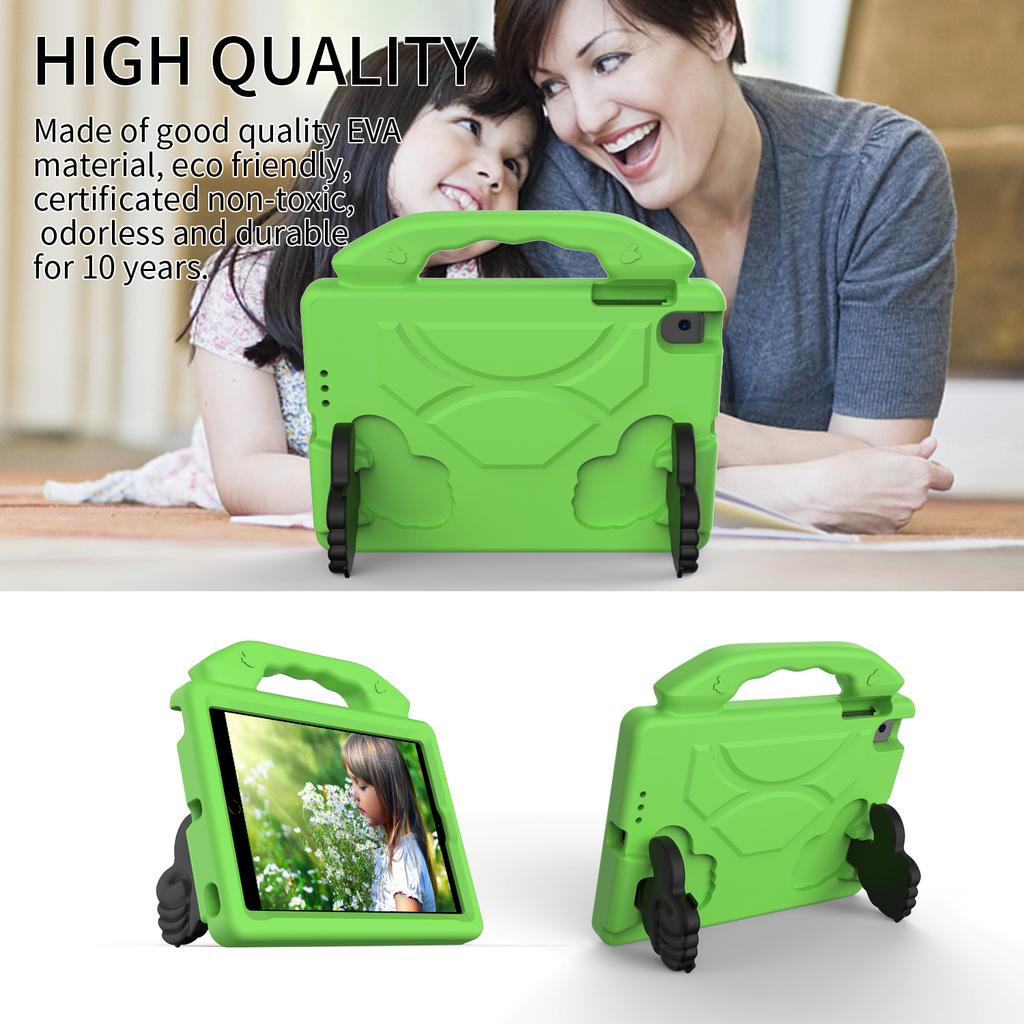 Dětský obal pro iPad 9.7 6. 5. Pro 9.7 palce Air 2 1 Nárazuvzdorný kryt pro iPad 2 3 4 5 6 mini 7 6 5 4 3 2 1 EVA Držák Palec nahoru