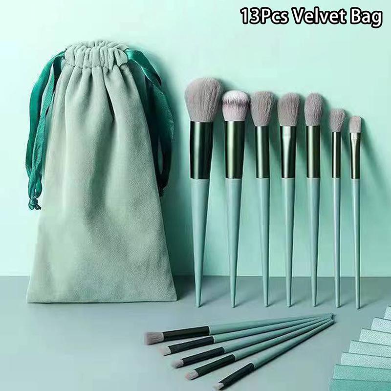 13Pcs Makeup Brushes Soft Set Face Eyes Brush Eyeshadow Foundation Brush Multifunctional Make Up Brush Beginner