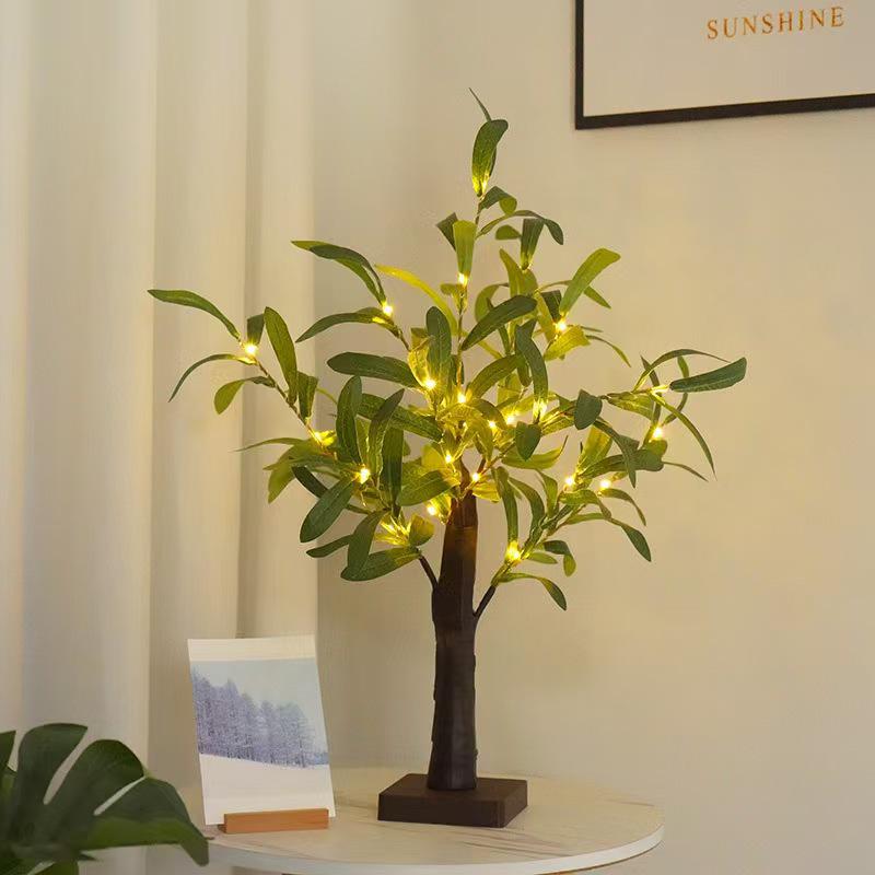 Cross-Border LED Olive Tree Lamp - Christmas, Wedding, Party Decorative Light