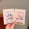 Cartoon Button Children'S Hairpin Cute Kt Cat Girl Heart Bangs Edge Clip Hairpin Student Broken Hair Duck Bill Clip Hair Accessories
