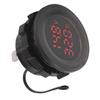 Dual Display Temperature Voltmeter Clear Stable Display Waterproof Simple Installation Car Thermometer Detector