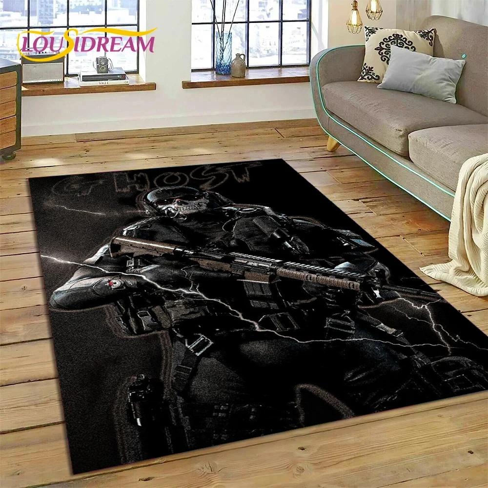 Call of Duty War Game Gamer COD Teppich für Schlafzimmer Wohnzimmer Zuhause Sofadekoration, Kinder Spiel Große Dekoration Bodenmatte Geschenk