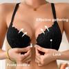 Exclusive for Lace French Sexy Gathering Large Size Bra Adjustable Comfortable Front Buckle Beautiful Back Underwear
