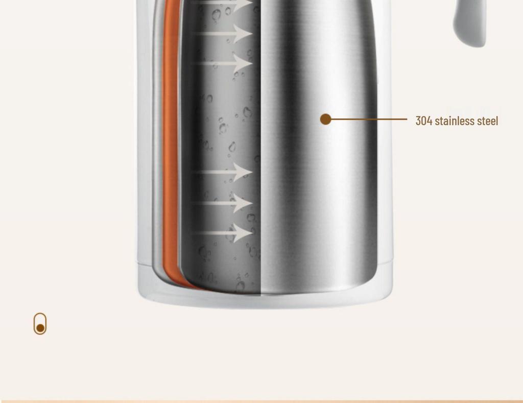 Fuguang 2.2L Stainless Steel Press-Type Thermos Bottle for Hot Water