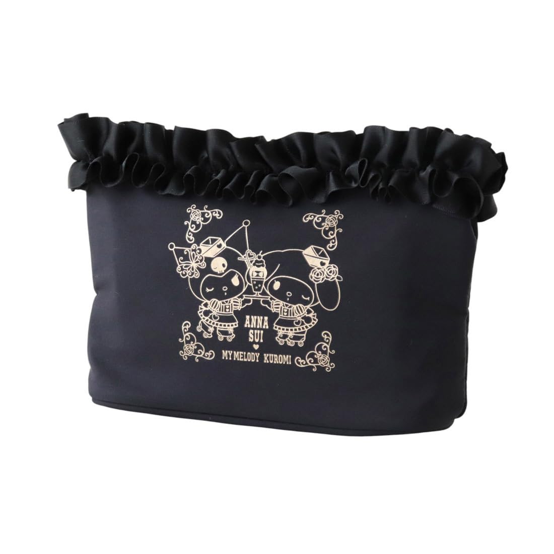

Anna Sui x My Melody Kuromi Pouch Limited Collaboration Art Lined Gathered Frill [Anna Sui] (Black) 001394-0001-02