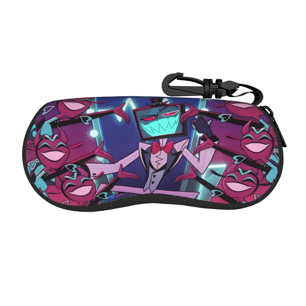 Hazbins Hotels Angel Dust Vox Merch Glasses Case for Girl Boy Printing Accessories Sunglasses Storage Box Cartoon Glasses Box