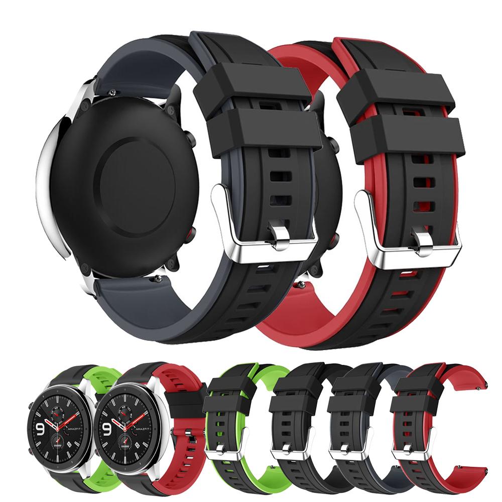 For Samsung Galaxy Watch 3 45mm Strap 22mm Silicone Bracelet Watchbands For Galaxy Watch 46mm SM-R800 Gear S3 Frontier Wristband